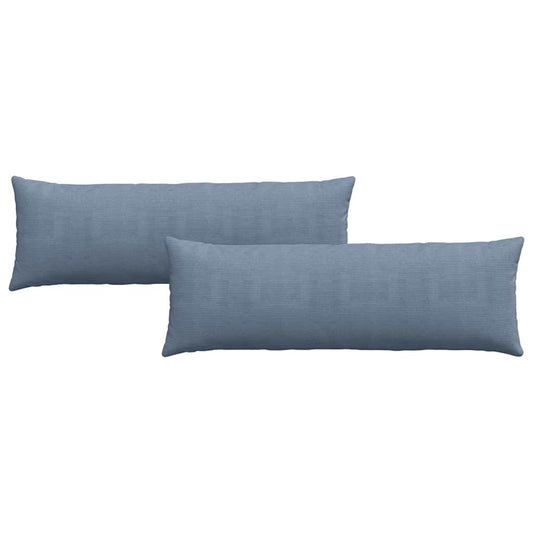 Sofakissen 2 pcs Blau 120 x 40 cm Cordstoff