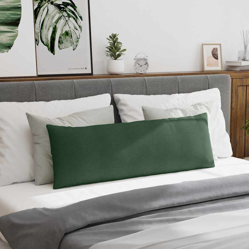Sofakissen 2 pcs Dunkelgrün 120 x 40 cm Cordstoff