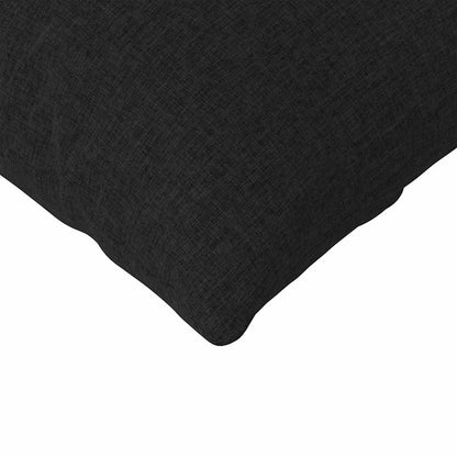 Sofakissen 2 pcs Schwarz 145 x 40 cm Stoff