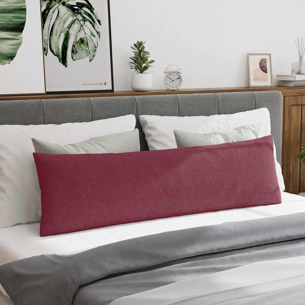 Sofakissen 2 pcs Weinrot 145 x 40 cm Stoff
