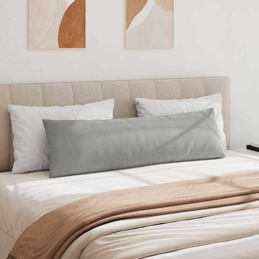 Sofakissen 2 pcs Hellgrau 145 x 40 cm Stoff