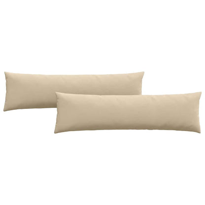 Sofakissen 2 pcs Creme 145 x 40 cm Stoff