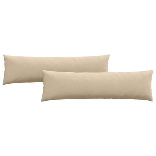 Sofakissen 2 pcs Creme 145 x 40 cm Stoff