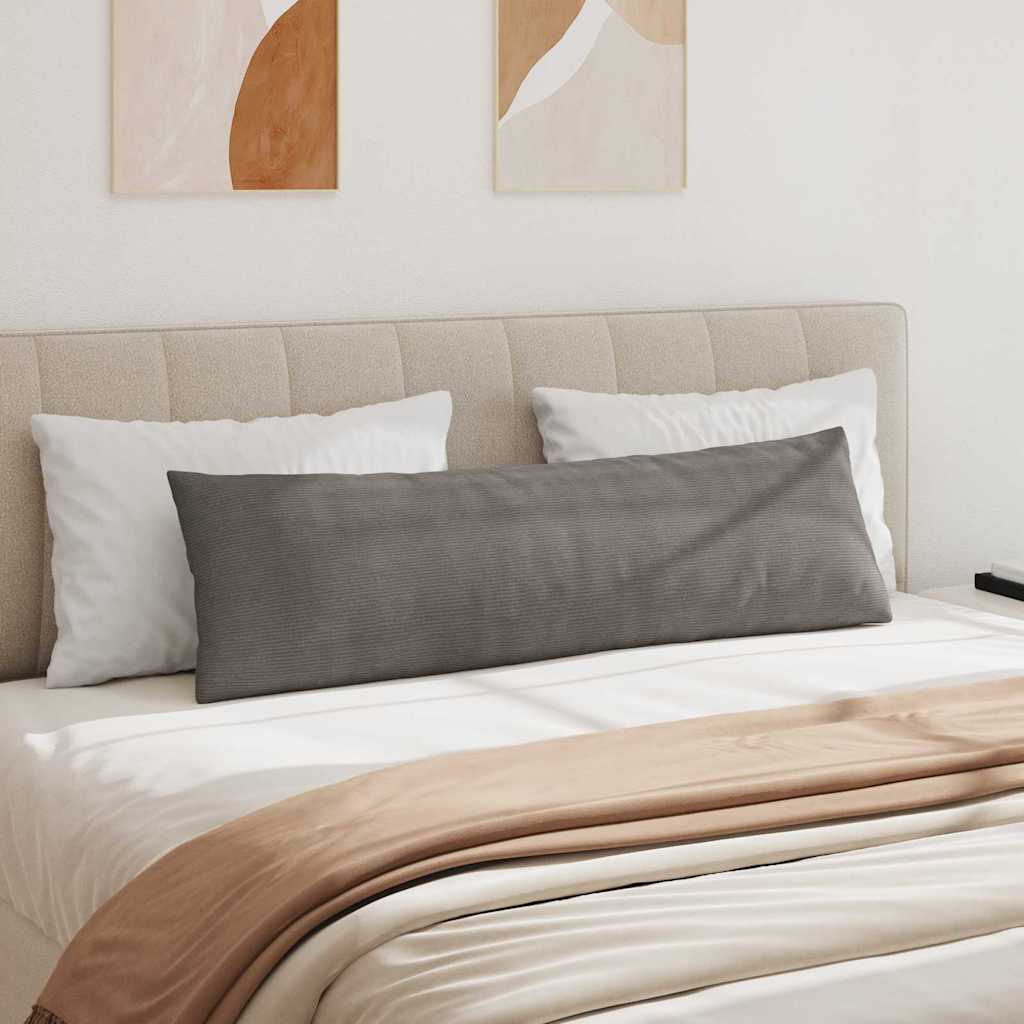 Sofakissen 2 pcs Hellgrau 145 x 40 cm Cordstoff