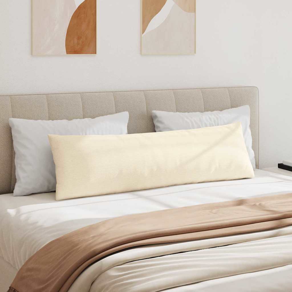 Sofakissen 2 pcs Creme 145 x 40 cm Cordstoff
