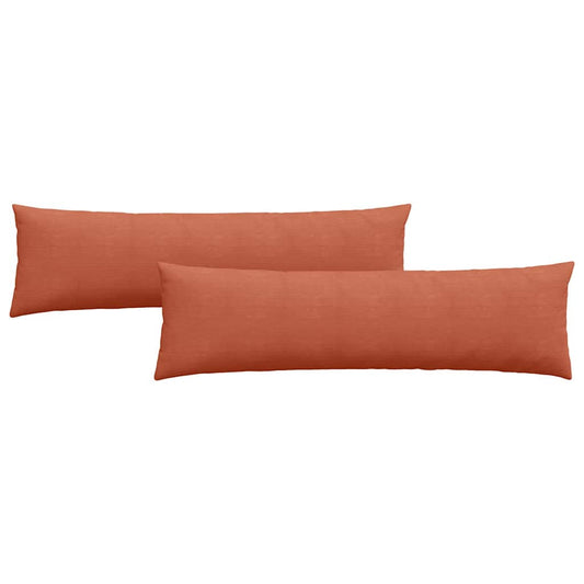 Sofakissen 2 pcs Rot-Orange 145 x 40 cm Cordstoff