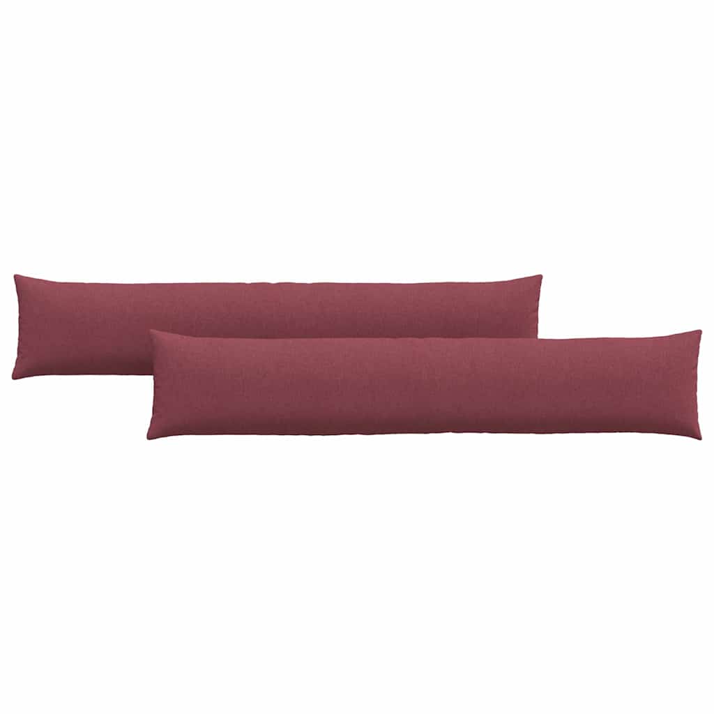 Sofakissen 2 pcs Weinrot 200 x 40 cm Stoff