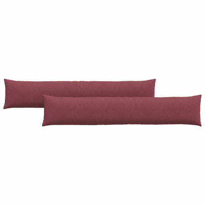 Sofakissen 2 pcs Weinrot 200 x 40 cm Stoff