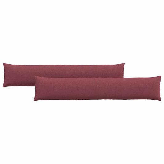Sofakissen 2 pcs Weinrot 200 x 40 cm Stoff