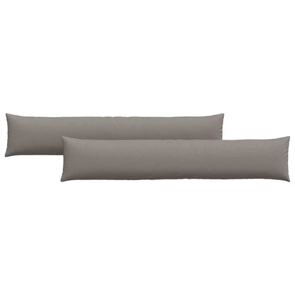 Sofakissen 2 pcs Taupe 200 x 40 cm Stoff