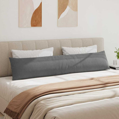Sofakissen 2 pcs Dunkelgrau 200 x 40 cm Stoff