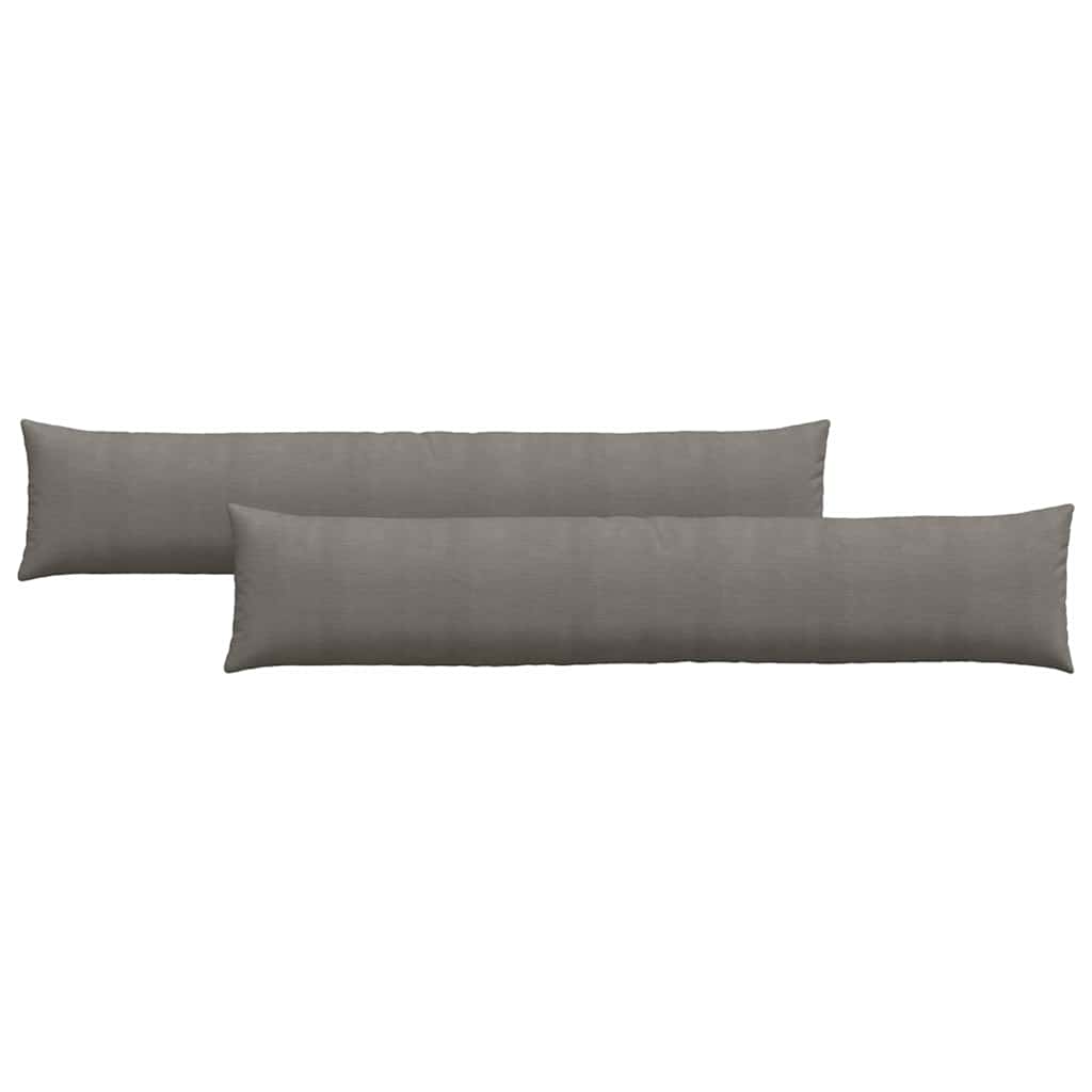 Sofakissen 2 pcs Hellgrau 200 x 40 cm Cordstoff