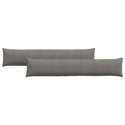 Sofakissen 2 pcs Hellgrau 200 x 40 cm Cordstoff