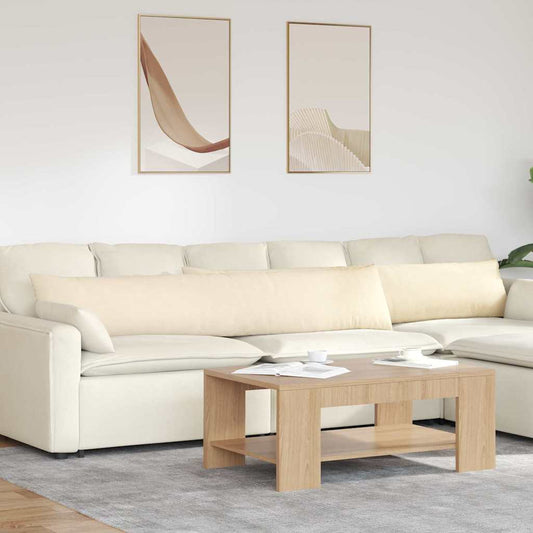 Sofakissen 2 pcs Creme 200 x 40 cm Cordstoff