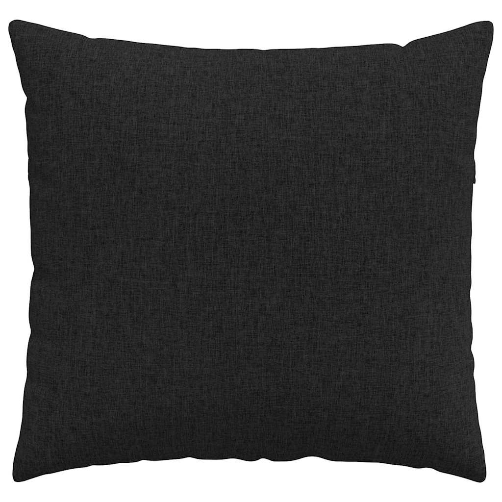 Sofakissen 2 pcs Schwarz 45 x 45 cm Stoff