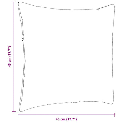 Sofakissen 2 pcs Weiß 45 x 45 cm Stoff