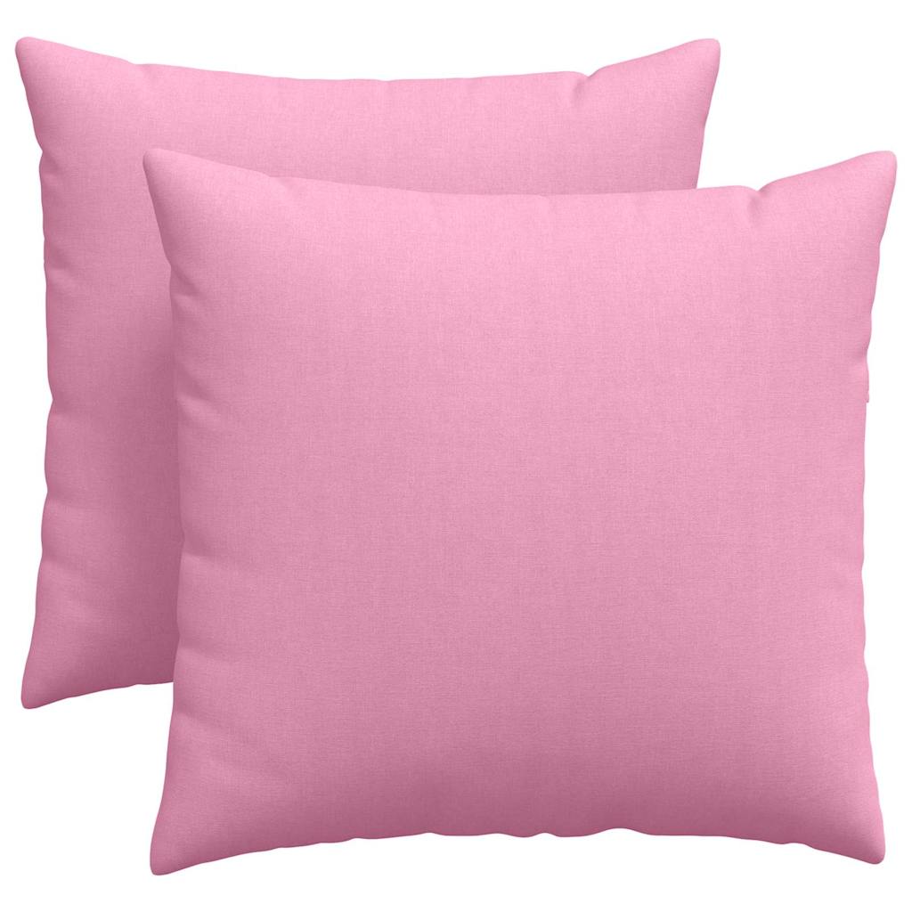 Sofakissen 2 pcs Rosa 45 x 45 cm Stoff