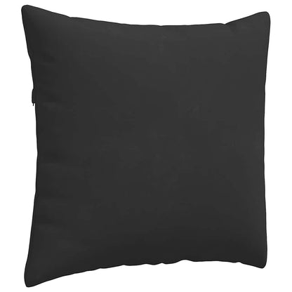 Sofakissen 2 pcs Schwarz 45 x 45 cm Stoff
