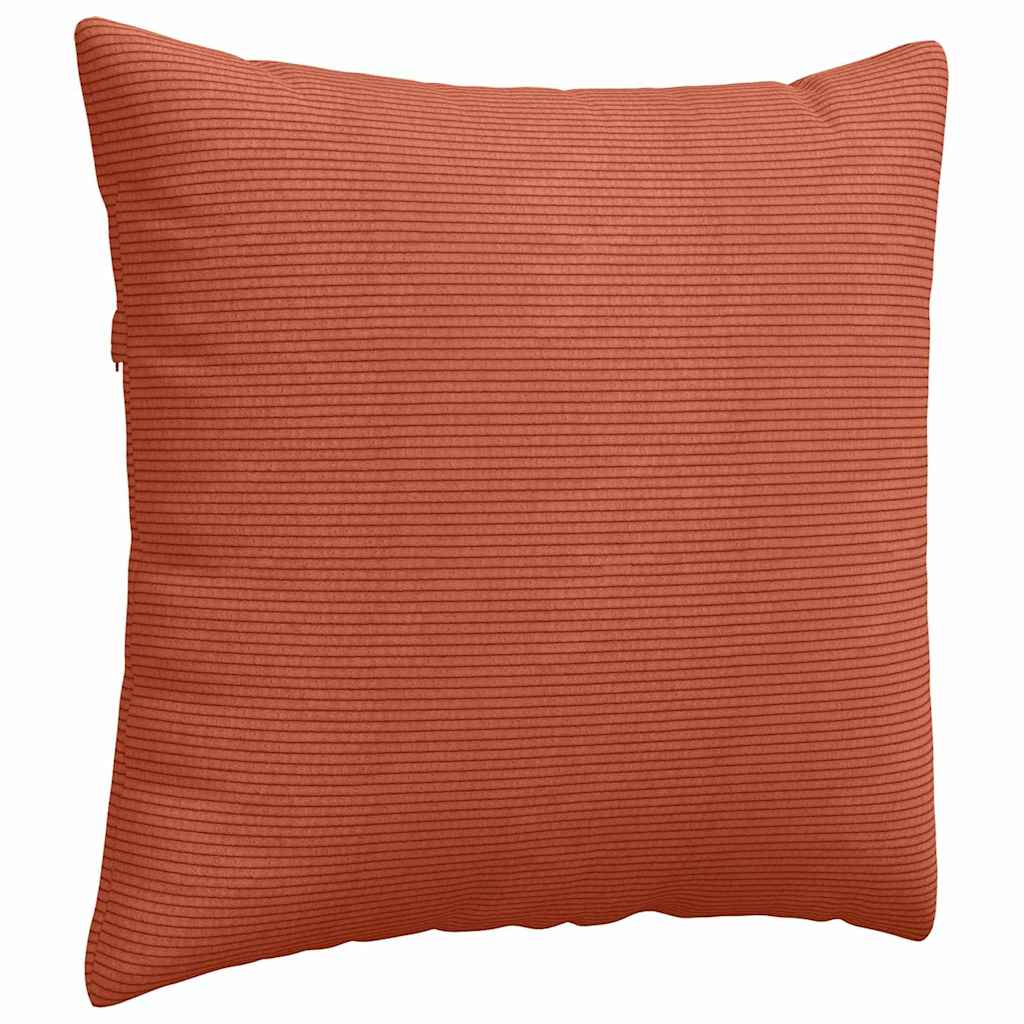 Sofakissen 2 pcs Rot-Orange 45 x 45 cm Cordstoff