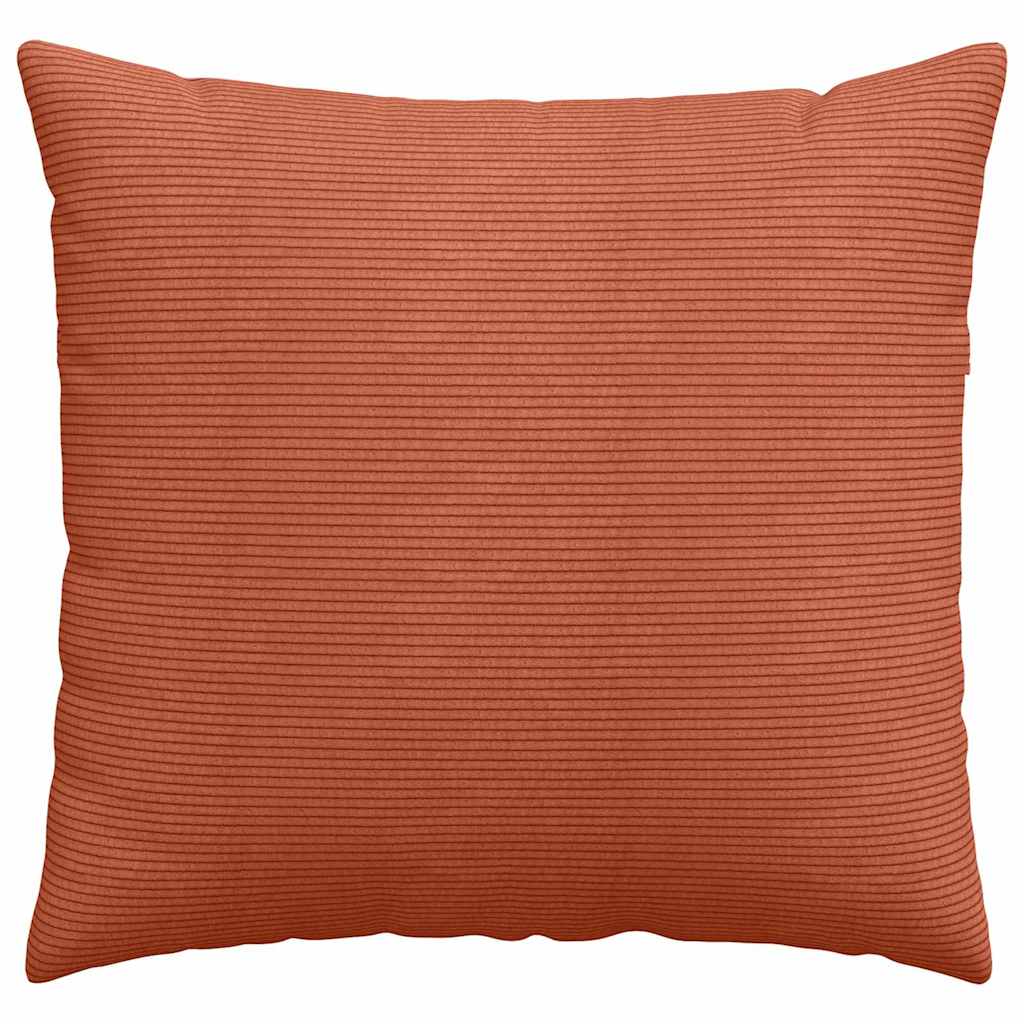 Sofakissen 2 pcs Rot-Orange 45 x 45 cm Cordstoff
