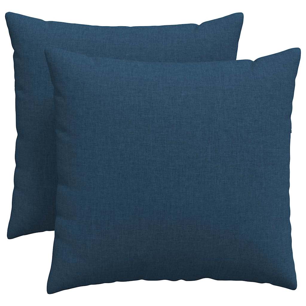 Sofakissen 2 pcs Blau 50 x 50 cm Stoff