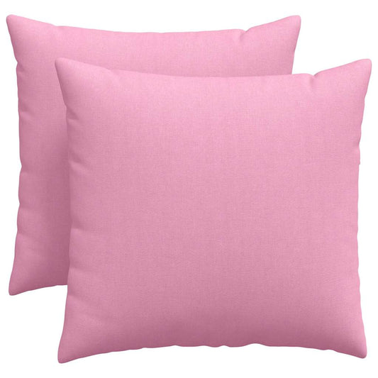Sofakissen 2 pcs Rosa 50 x 50 cm Stoff