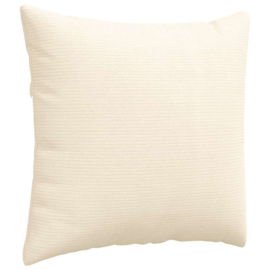Sofakissen 2 pcs Creme 50 x 50 cm Cordstoff