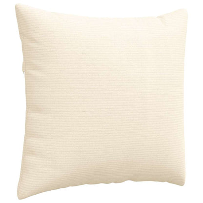 Sofakissen 2 pcs Creme 50 x 50 cm Cordstoff