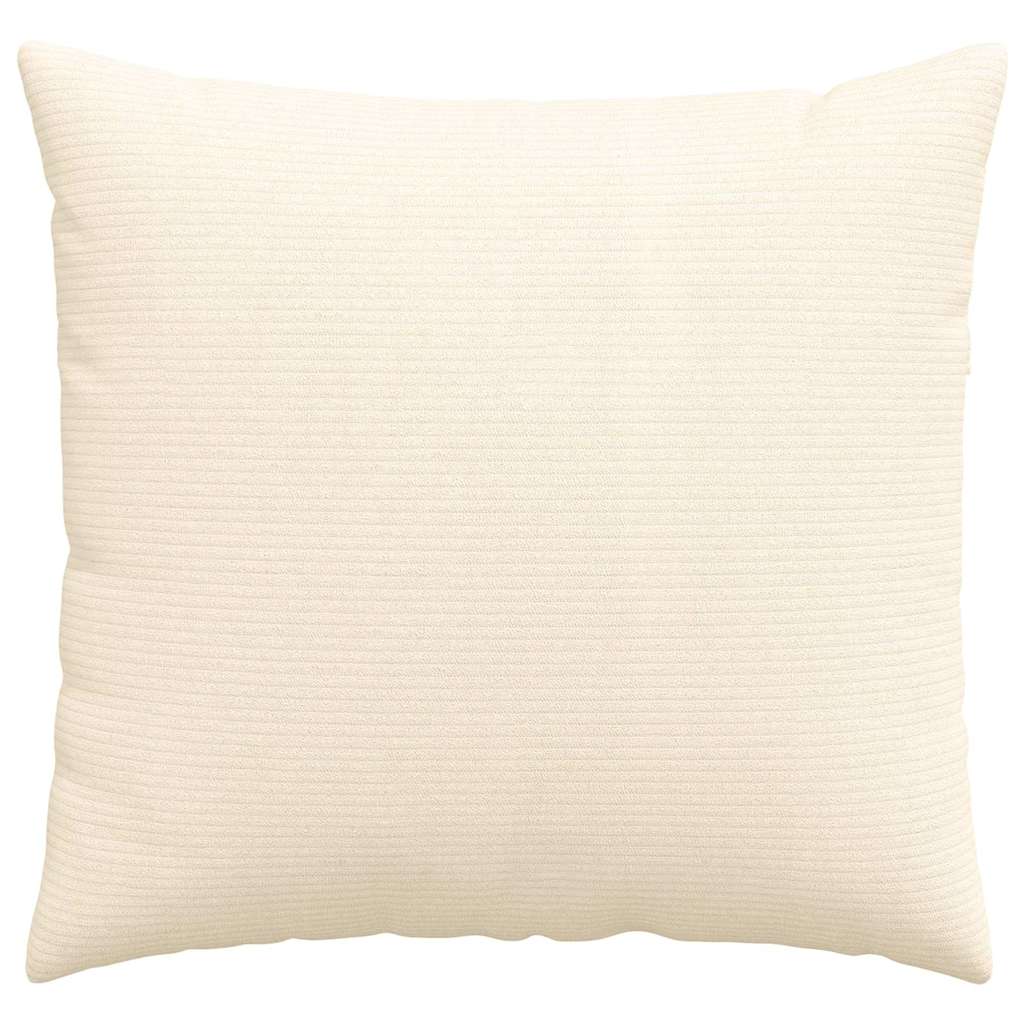 Sofakissen 2 pcs Creme 50 x 50 cm Cordstoff