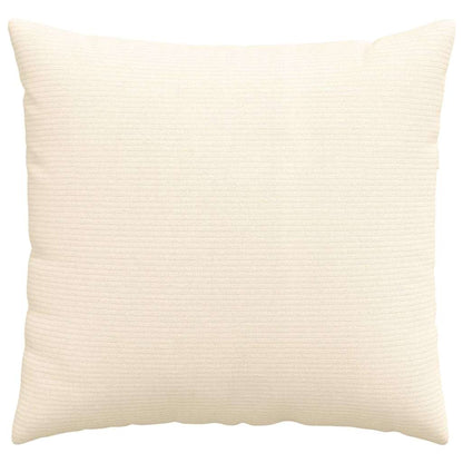 Sofakissen 2 pcs Creme 50 x 50 cm Cordstoff
