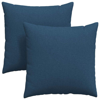 Sofakissen 2 pcs Blau 60 x 60 cm Stoff