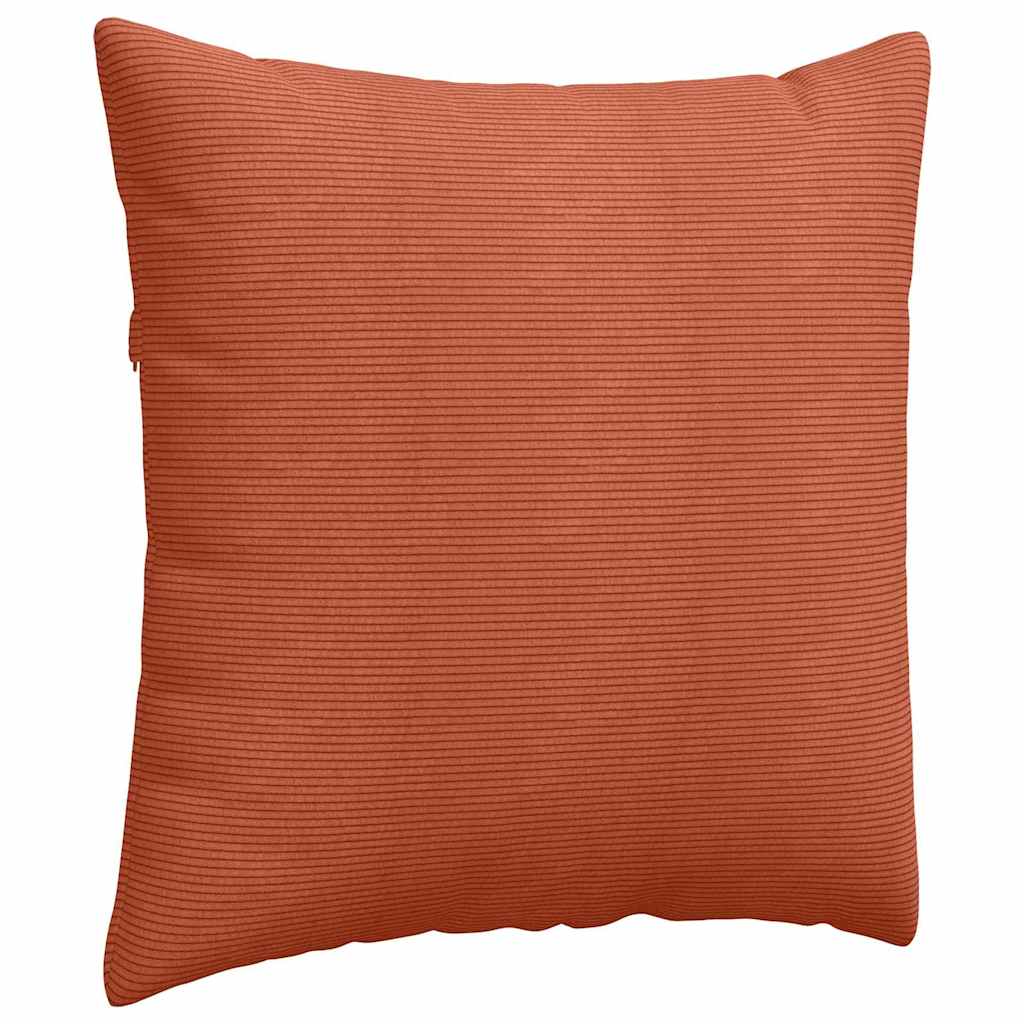 Sofakissen 2 pcs Rot-Orange 60 x 60 cm Cordstoff