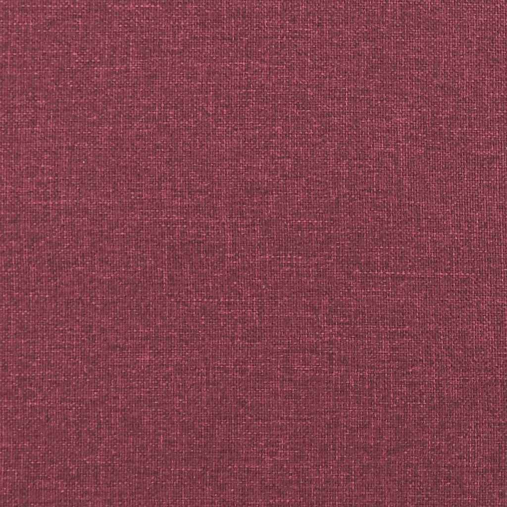 Sofakissen 2 pcs Weinrot 80 x 80 cm Stoff