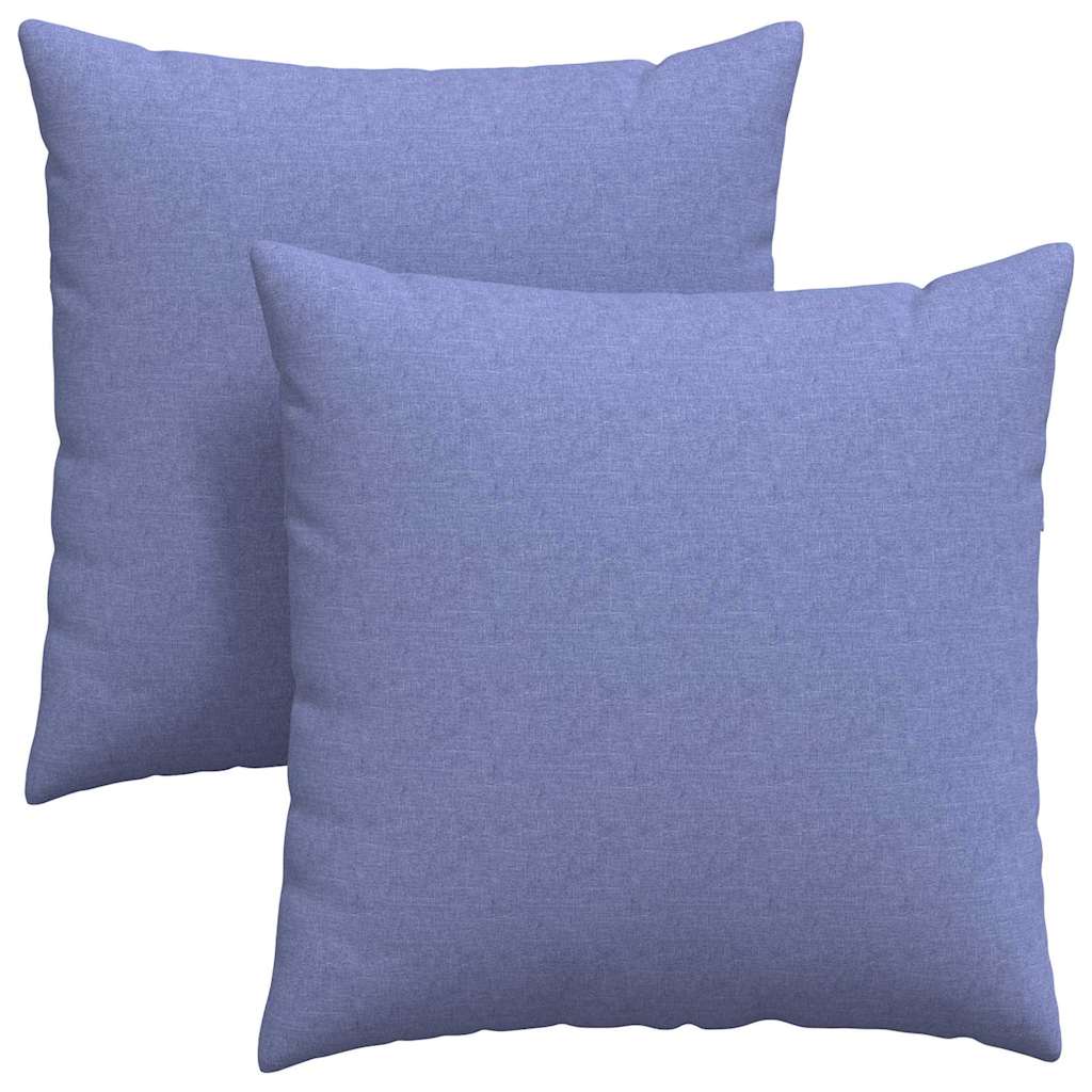 Sofakissen 2 pcs Blau 80 x 80 cm Stoff