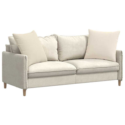 Sofakissen 2 pcs Beige 80 x 80 cm Stoff