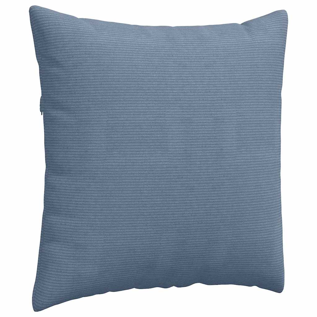 Sofakissen 2 pcs Blau 80 x 80 cm Cordstoff