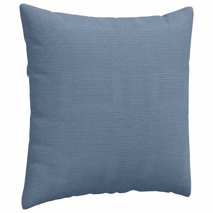 Sofakissen 2 pcs Blau 80 x 80 cm Cordstoff
