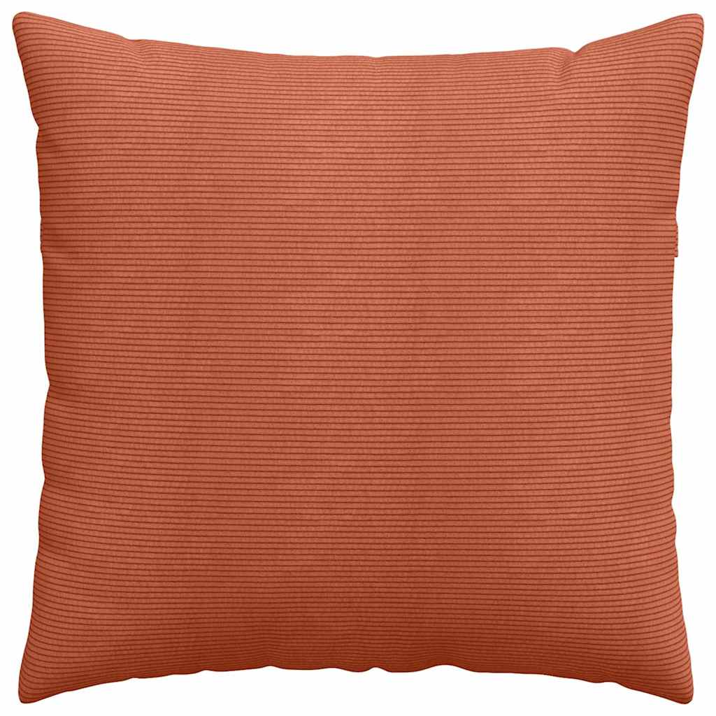 Sofakissen 2 pcs Rot-Orange 80 x 80 cm Cordstoff