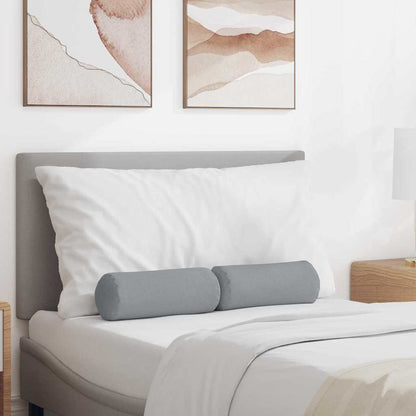 Bolsterkissen 2 pcs Hellgrau Ø 15 x 40 cm Stoff