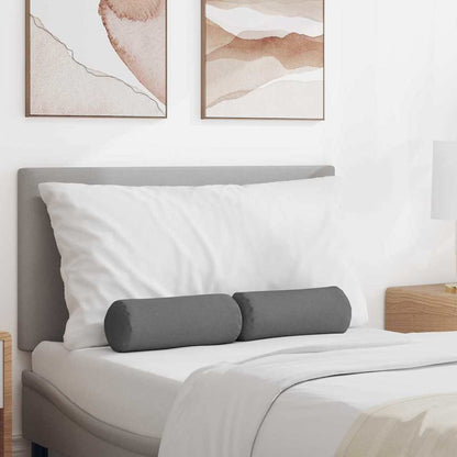 Bolsterkissen 2 pcs Dunkelgrau Ø 15 x 40 cm Stoff