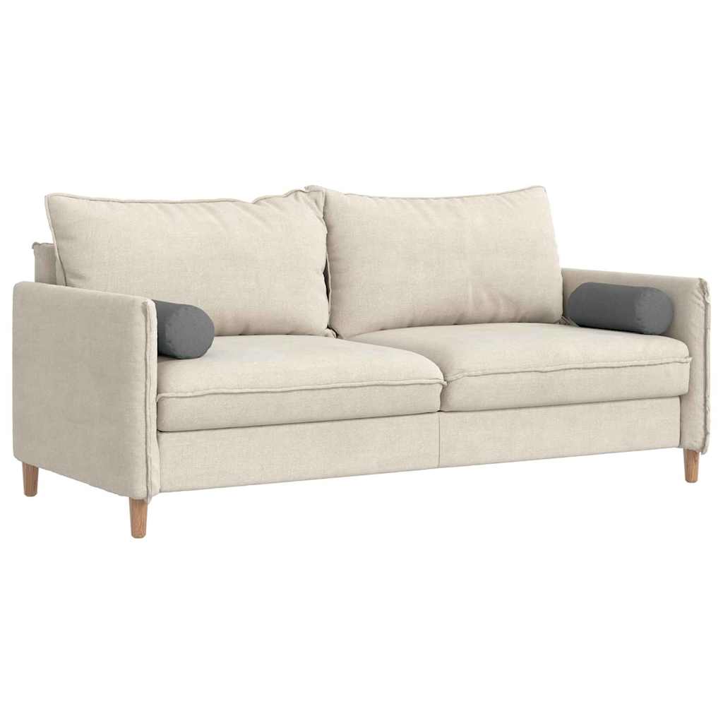 Bolsterkissen 2 pcs Dunkelgrau Ø 15 x 40 cm Stoff