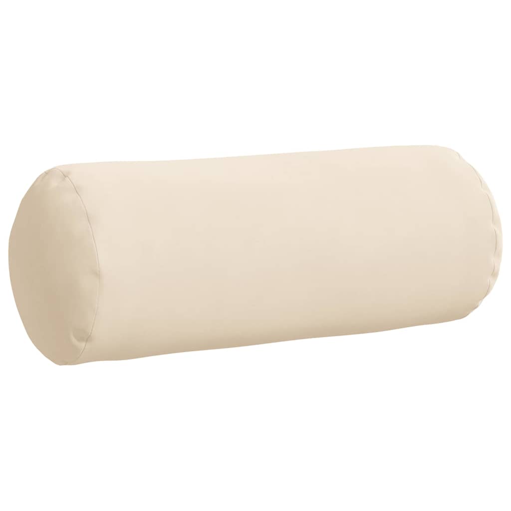 Bolsterkissen 2 pcs Beige Ø 15 x 40 cm Mikrofaserstoff