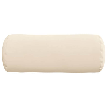 Bolsterkissen 2 pcs Beige Ø 15 x 40 cm Mikrofaserstoff