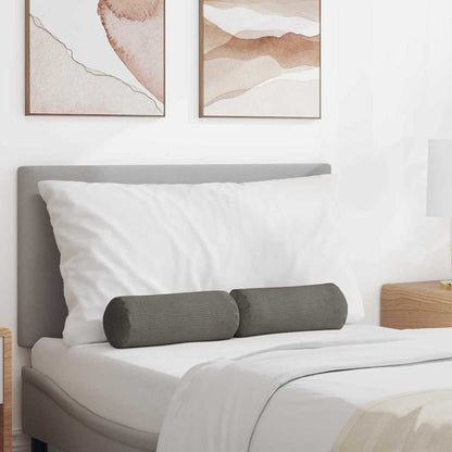 Bolsterkissen 2 pcs Hellgrau Ø 15 x 40 cm Cordstoff