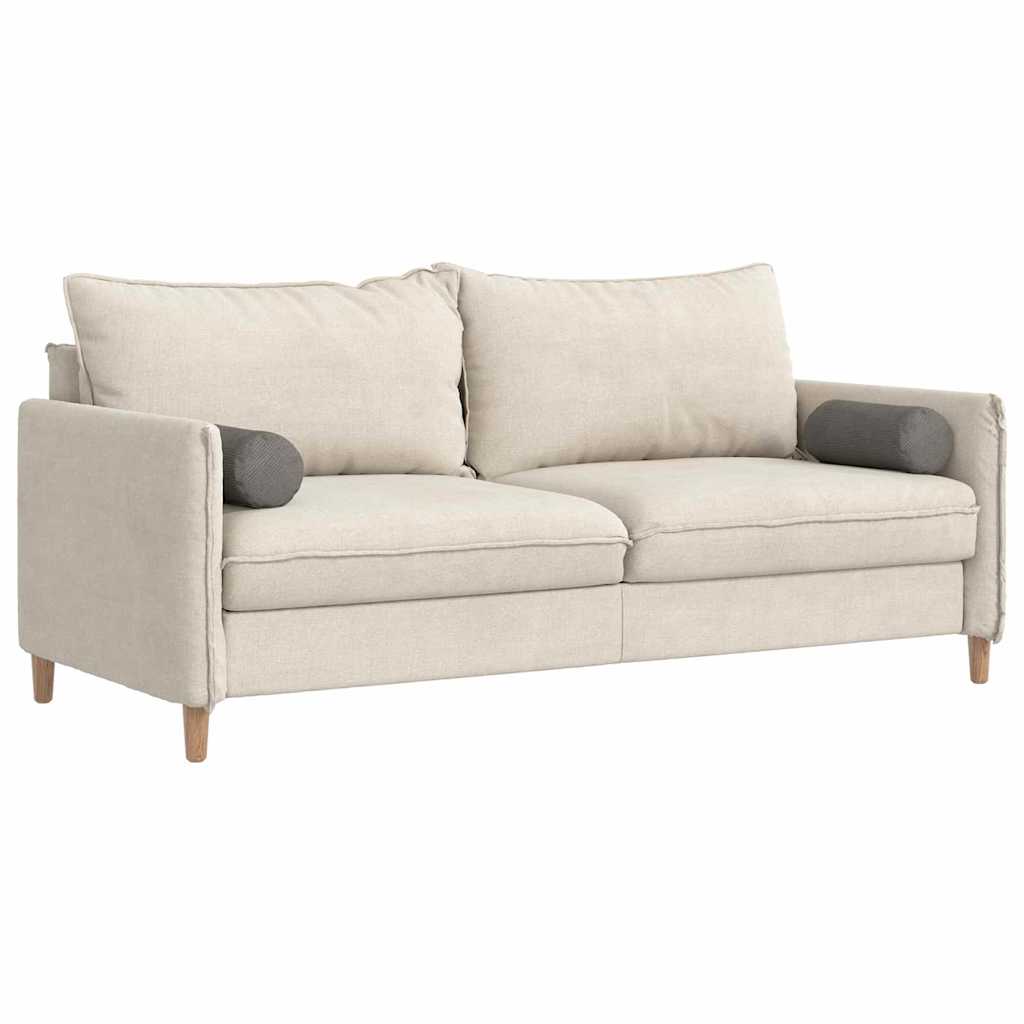 Bolsterkissen 2 pcs Hellgrau Ø 15 x 40 cm Cordstoff