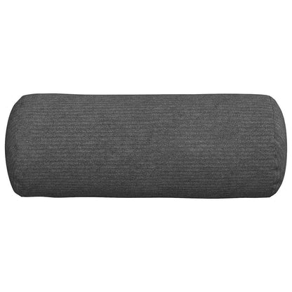 Bolsterkissen 2 pcs Dunkelgrau Ø 15 x 40 cm Cordstoff