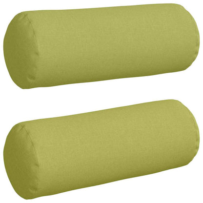 Bolsterkissen 2 pcs Hellgrün Ø 25 x 70 cm Stoff