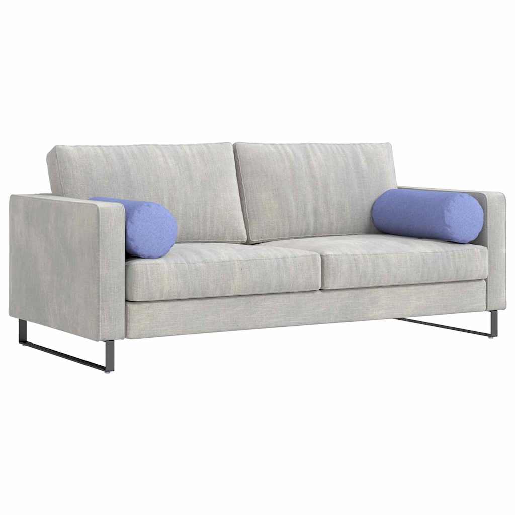 Bolsterkissen 2 pcs Jeans blau Ø 25 x 70 cm Stoff