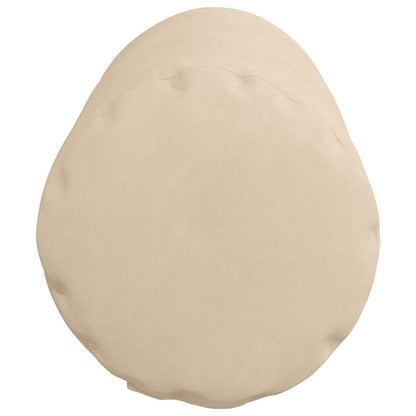 Bolsterkissen 2 pcs Creme Ø 25 x 70 cm Mikrofaserstoff