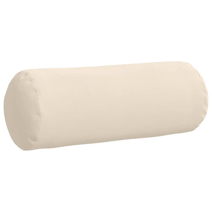 Bolsterkissen 2 pcs Beige Ø 25 x 70 cm Mikrofaserstoff